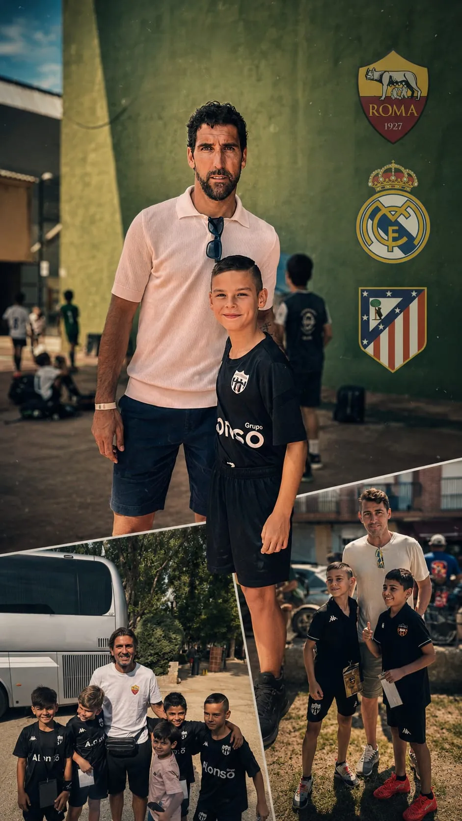 Nathan s trénerom na futbalovom kempe