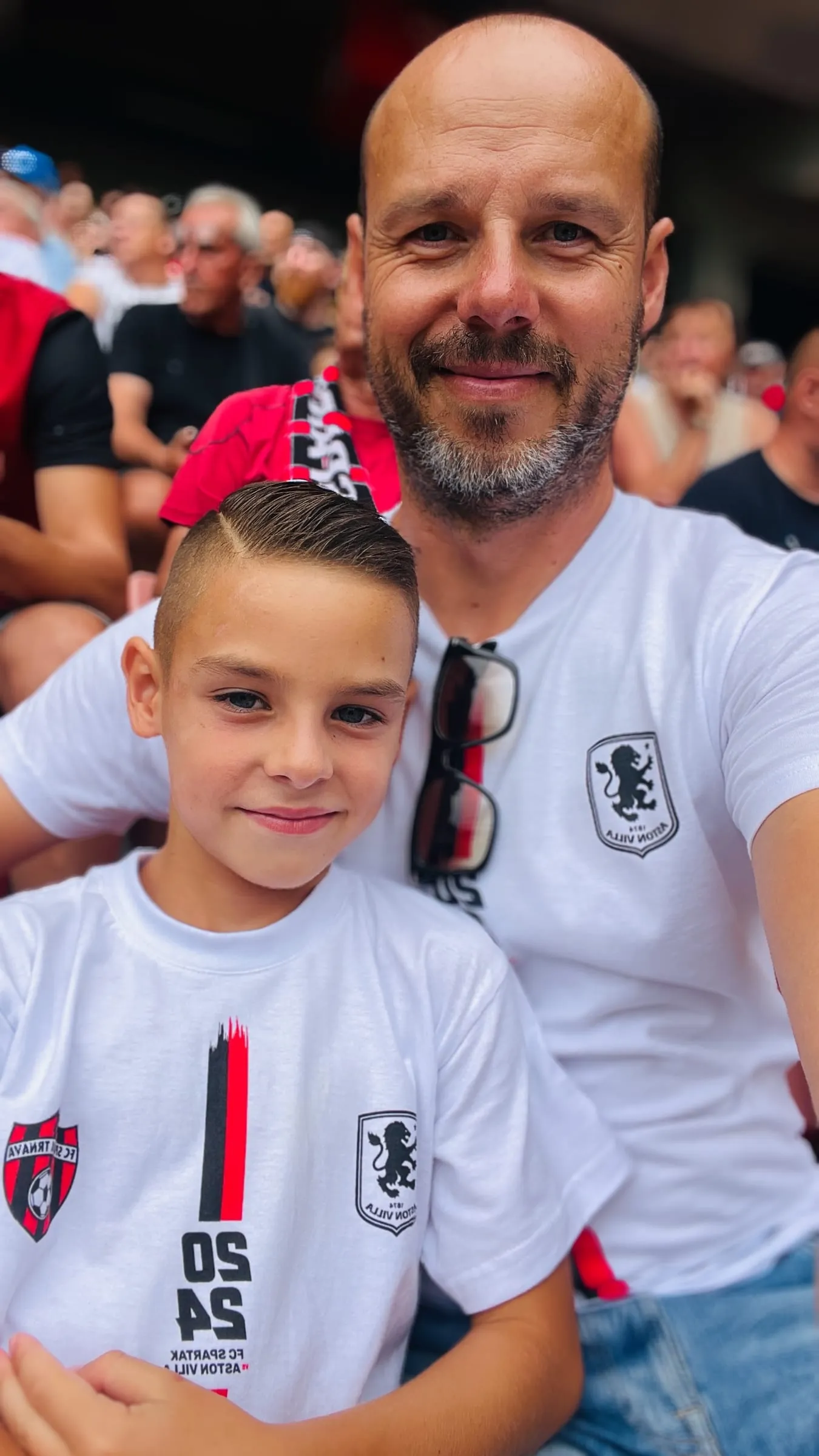 Nathan s otcom na zápase Spartaka Trnava