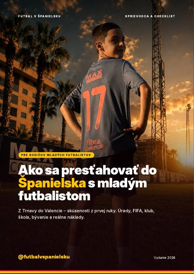 Obálka sprievodcu Ako sa presťahovať do Španielska s mladým futbalistom